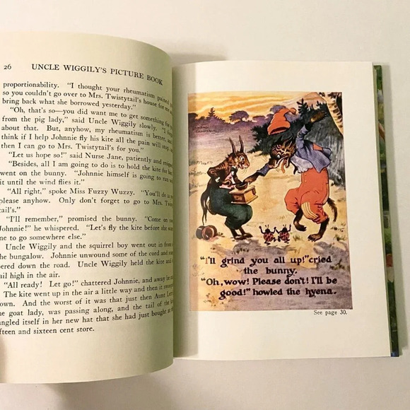 Vintage 1989 Uncle Wigglys Picture Book by Howard R Garis Platt and  Munk HC DJ - Picture 11 of 16